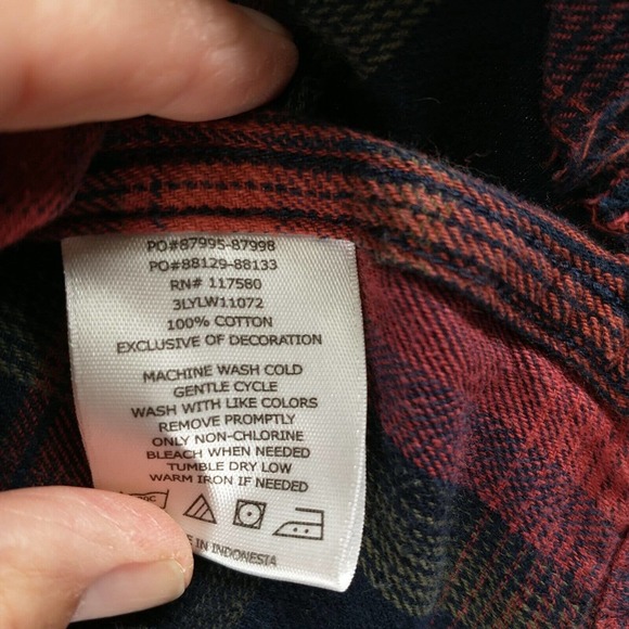 Levi's Men's Button Up Shirt Multicolor Size XL Long Sleeve Plaid Cotton Casual - Picture 10 of 13